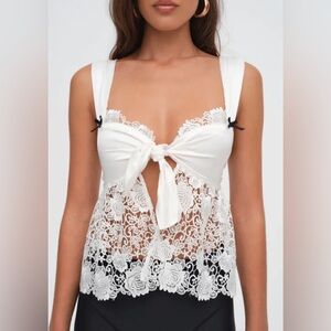 For love and lemons Beautiful white lace top